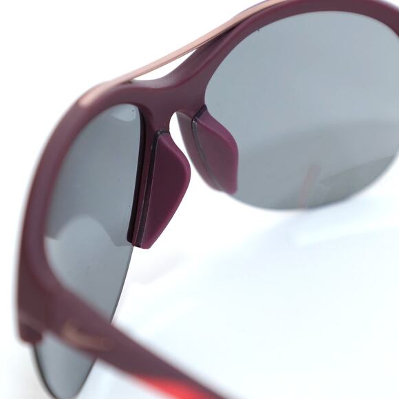 Nike Flex Momentum Semi-Rim Sunglasses - Matte Night Maroon/Gunmetal Flash - NWT - Picture 7 of 10